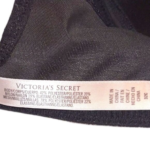 Victoria’s Secret VSX Sport Sports Bra Gray Adjustable Activewear Athletic 32C - Picture 8 of 16